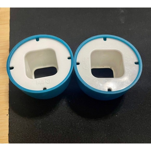 Set Of 2: Pre-Owned Quirky Powercurl Cord Wraps Mini POP Teal - Picture 2 of 9